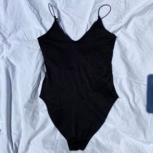 Plain Black Bodysuit